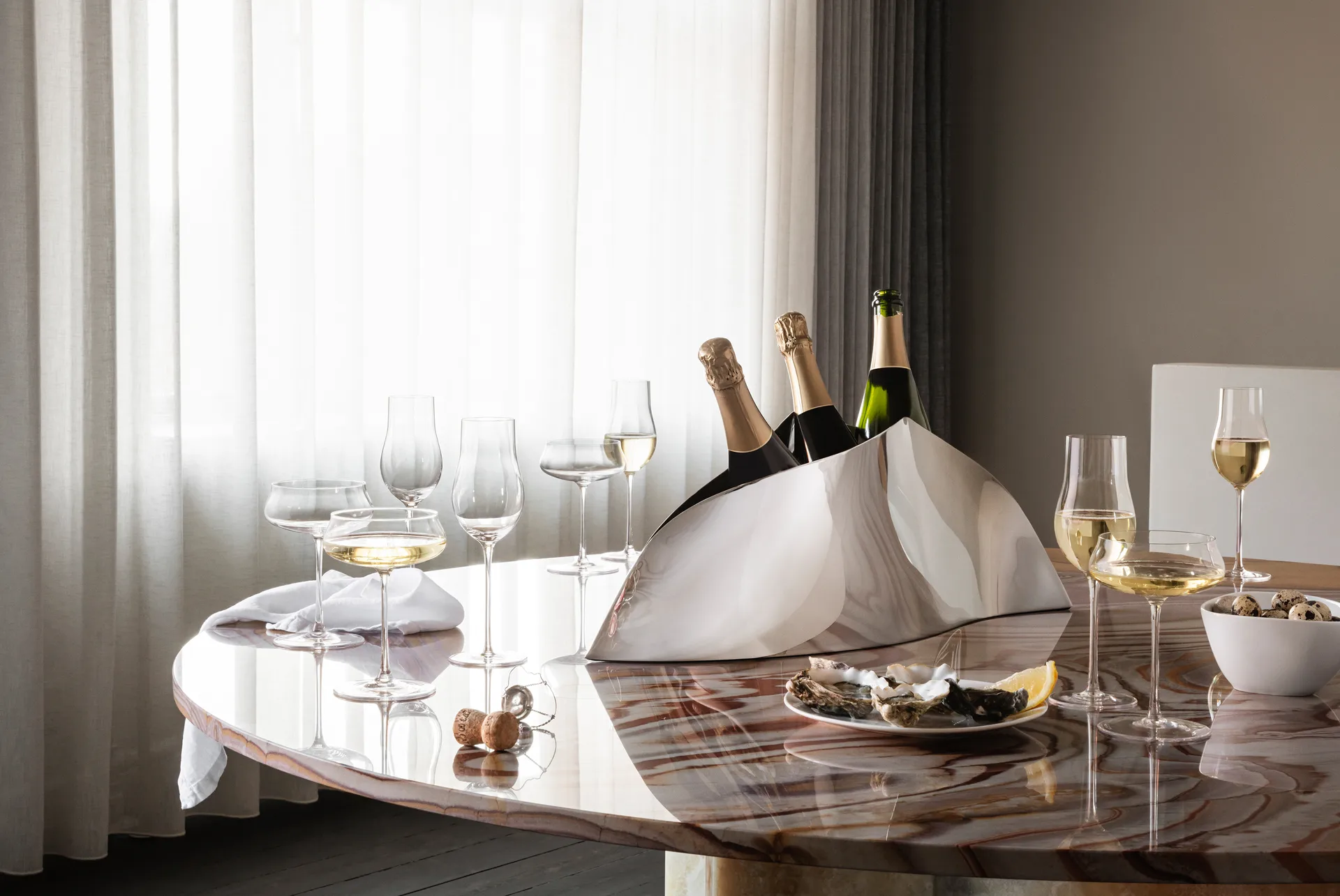 Kieliszki do szampana Bernadotte 6-pak, 27 cl Georg Jensen