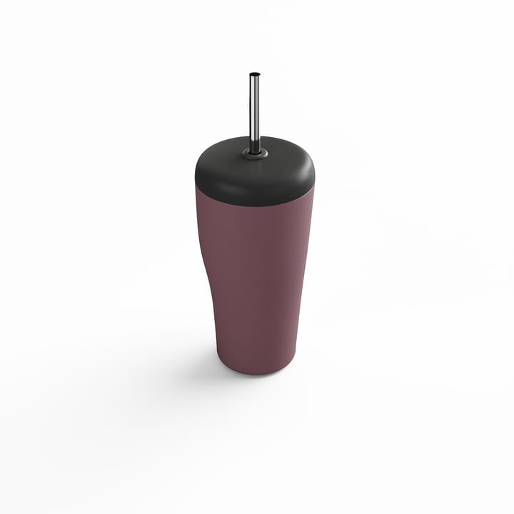 Kubek termiczny Sky ze słomką 40 cl, Różowy Georg Jensen