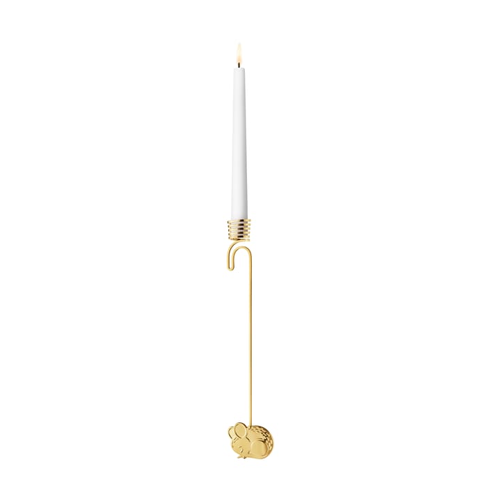 Lichtarzyk do zawieszenia 2023 z myszą, Pozłacany Georg Jensen