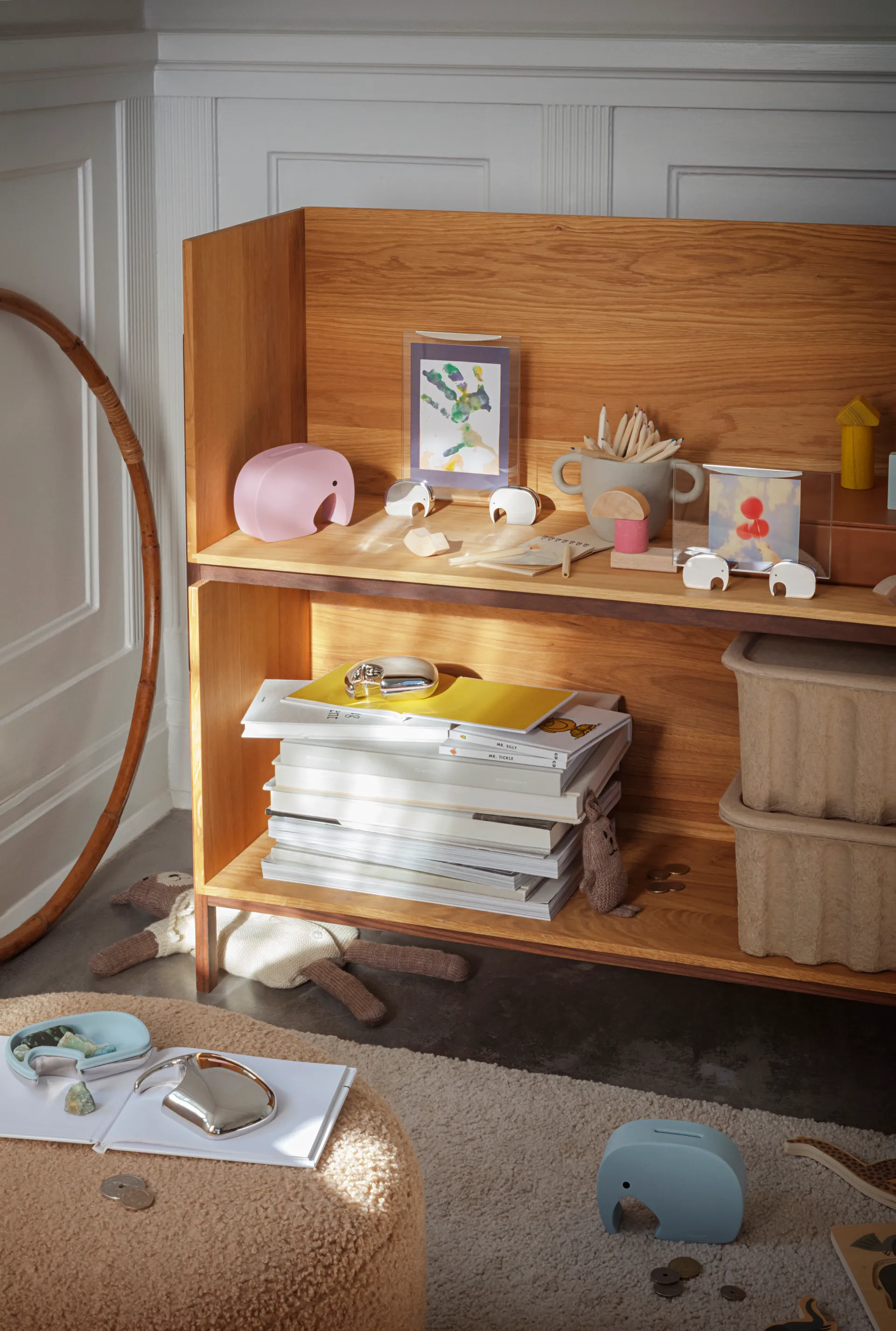 Pojemnik Elephant 7x10 cm, Stal nierdzewna-niebieski Georg Jensen