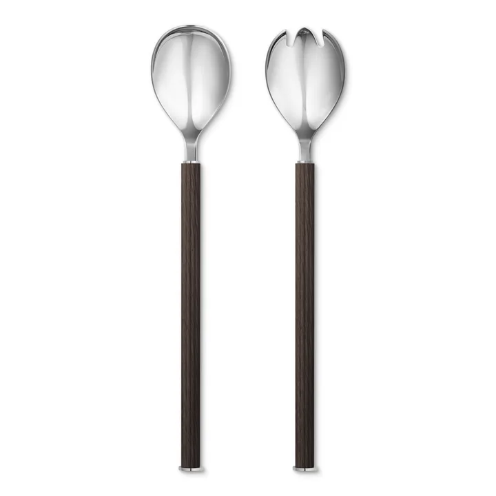 Serwery do sałatek Bernadotte drewniana rączka - 2 elementy - Georg Jensen