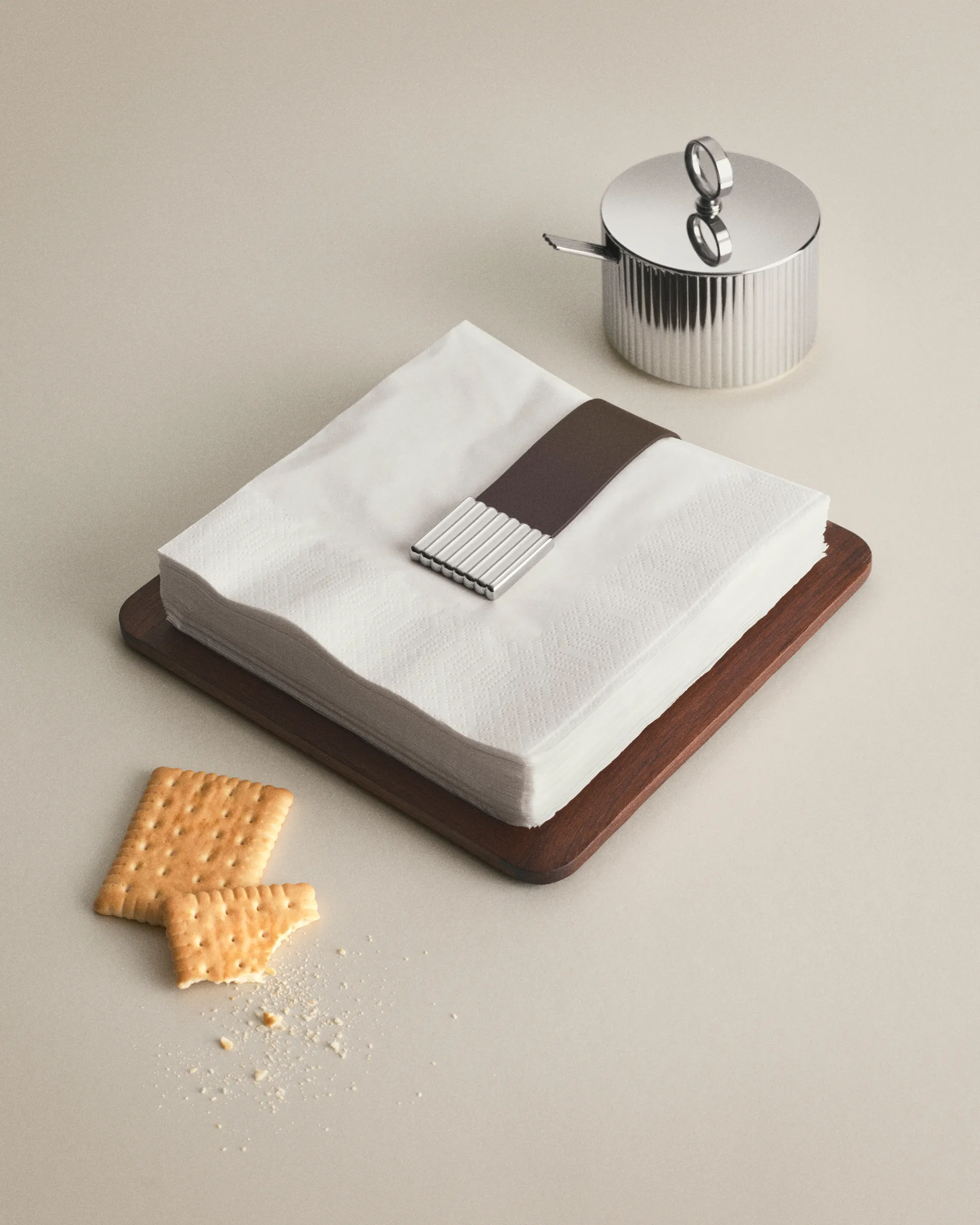 Serwetnik Bernadotte 20,1x20,1 cm, Stal nierdzewna Georg Jensen