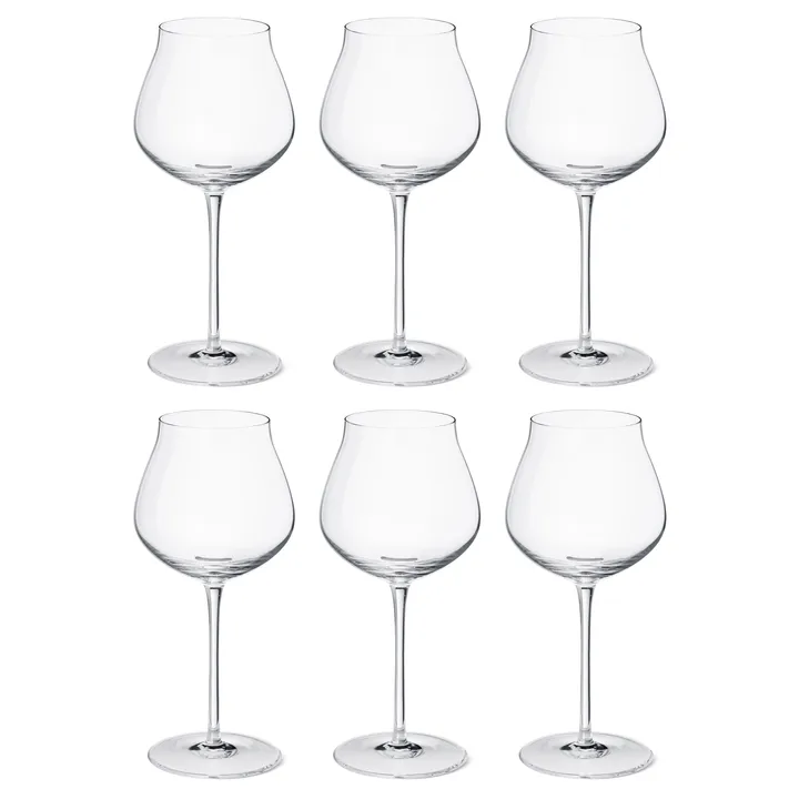 Sky kieliszki do czerwonego wina 500 ml, 6‑pak - Krystaliczny - Georg Jensen