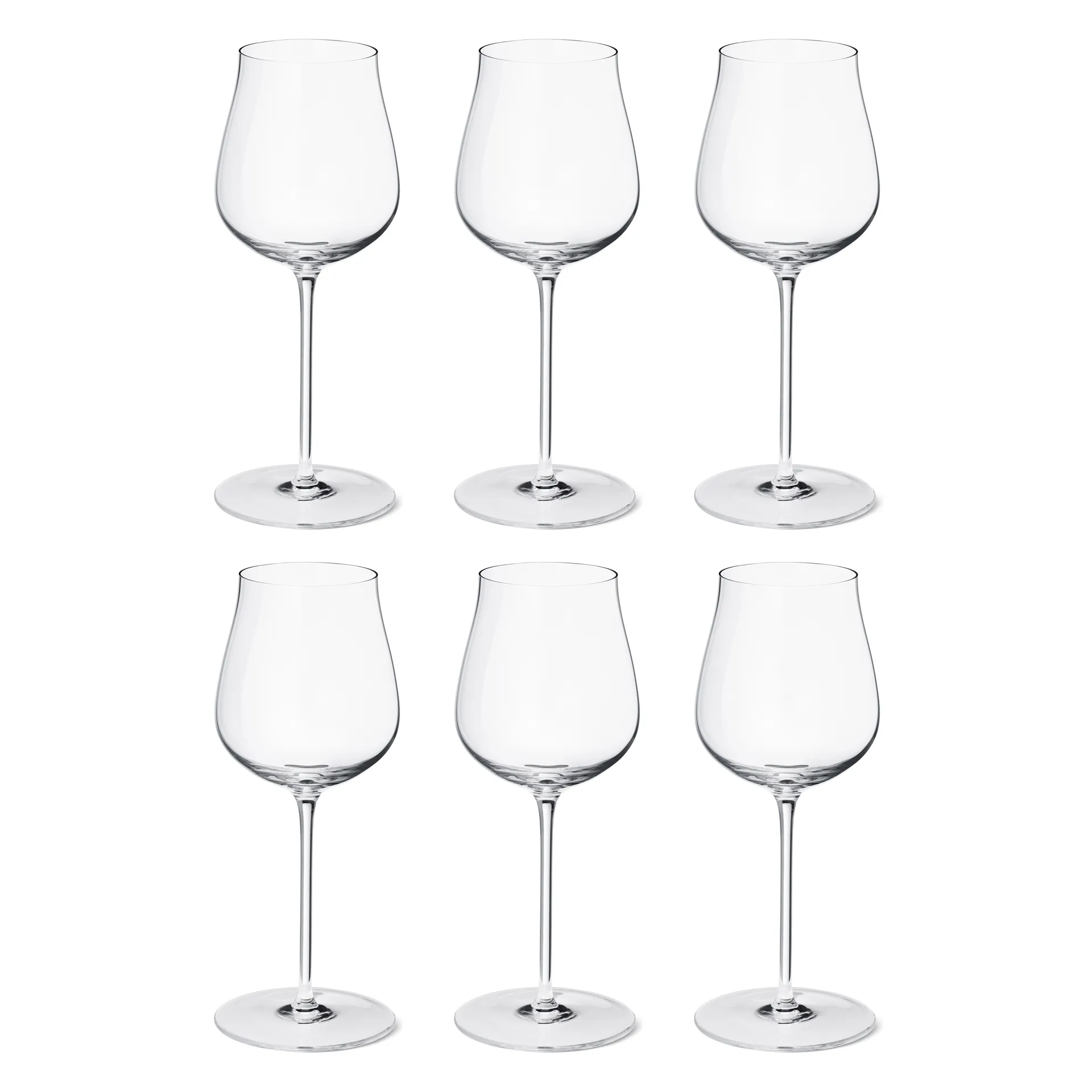 Sky kieliszki do wina białego 350 ml, zestaw 6 sztuk, Krystaliczny Georg Jensen