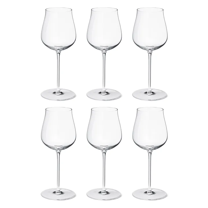 Sky kieliszki do wina białego 350 ml, zestaw 6 sztuk - Krystaliczny - Georg Jensen