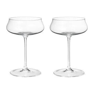 Sky kieliszki koktajlowe coupe 250 ml, zestaw 2 sztuk - Przezroczysty - Georg Jensen