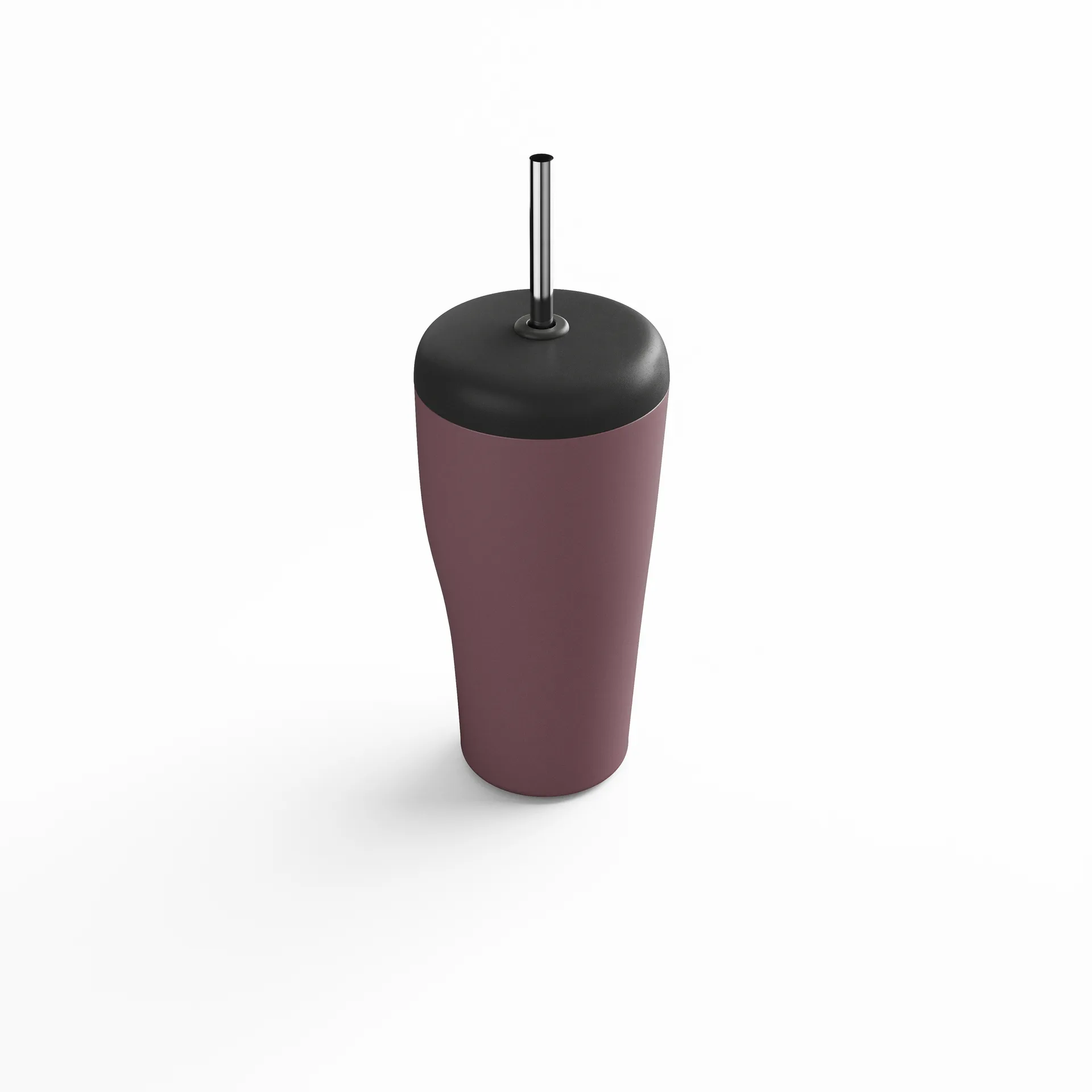 Sky kubek termiczny ze słomką 400 ml, Różowy Georg Jensen