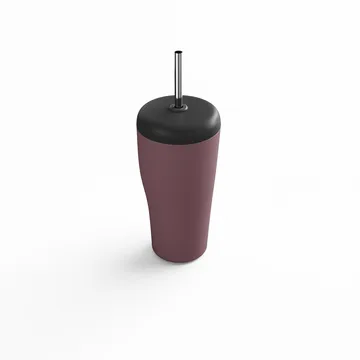 Sky kubek termiczny ze słomką 400 ml - Różowy - Georg Jensen