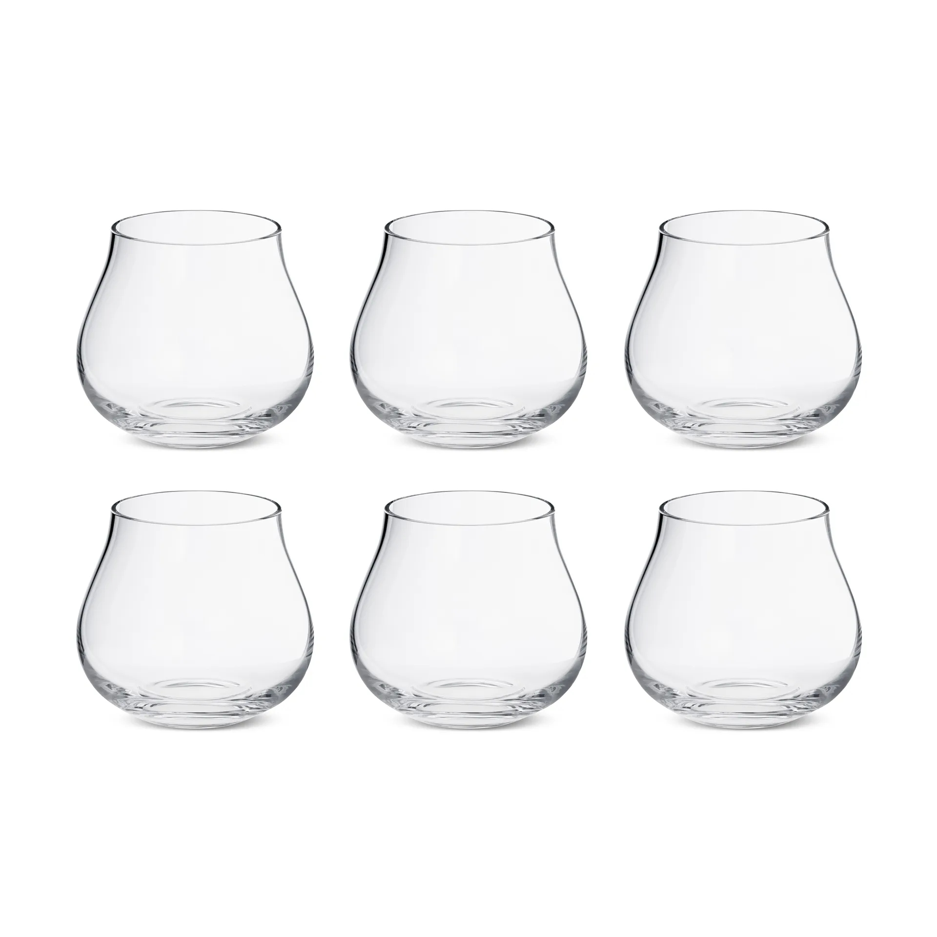 Sky niskie szklanki 380 ml, 6‑pak, Krystaliczny Georg Jensen