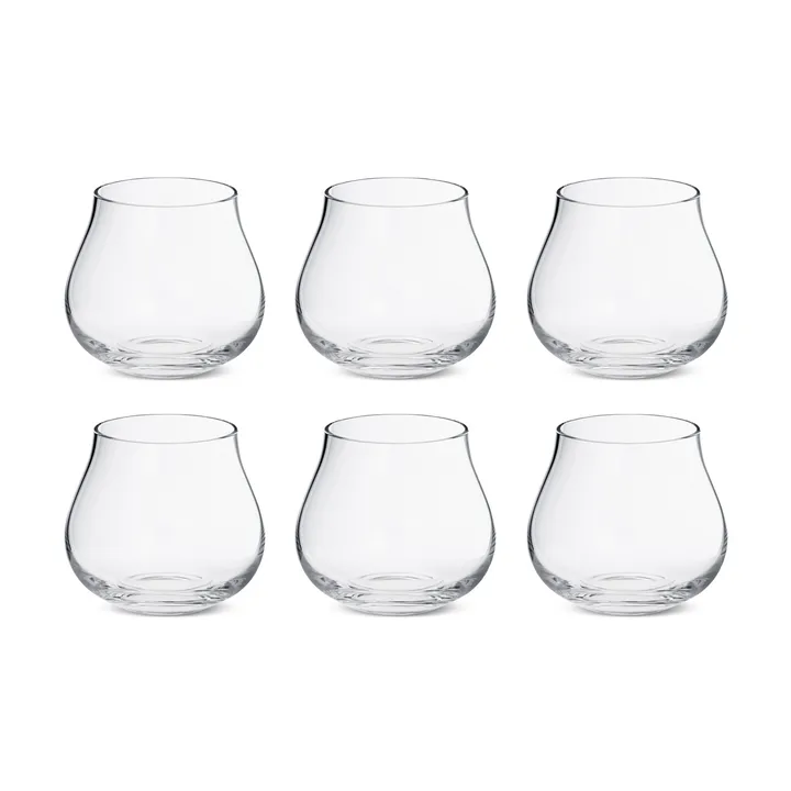 Sky niskie szklanki 380 ml, 6‑pak - Krystaliczny - Georg Jensen