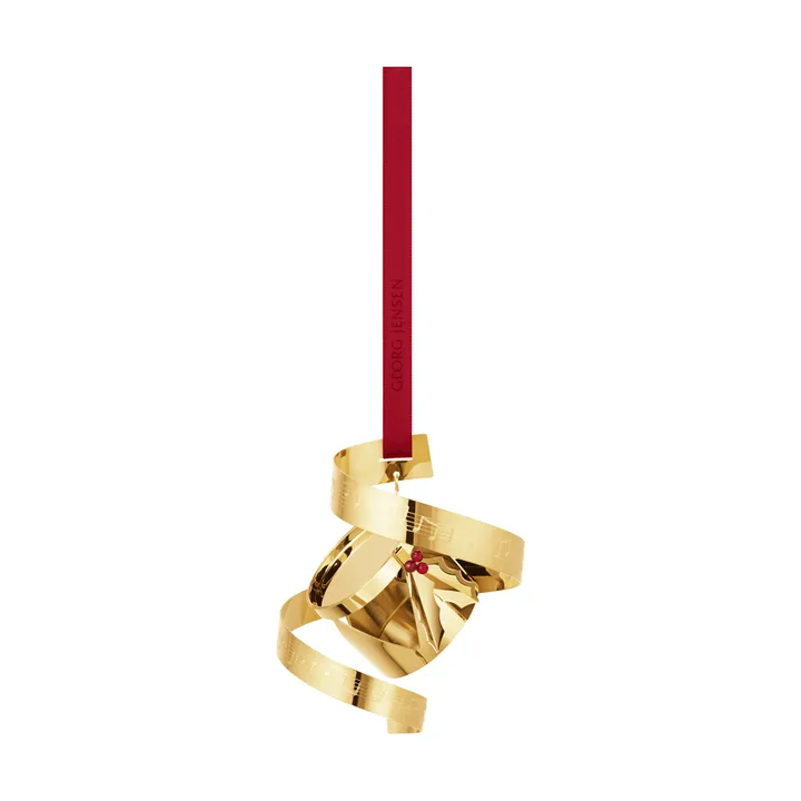 świąteczna dekoracja wisząca 2026 - Złoto - Georg Jensen