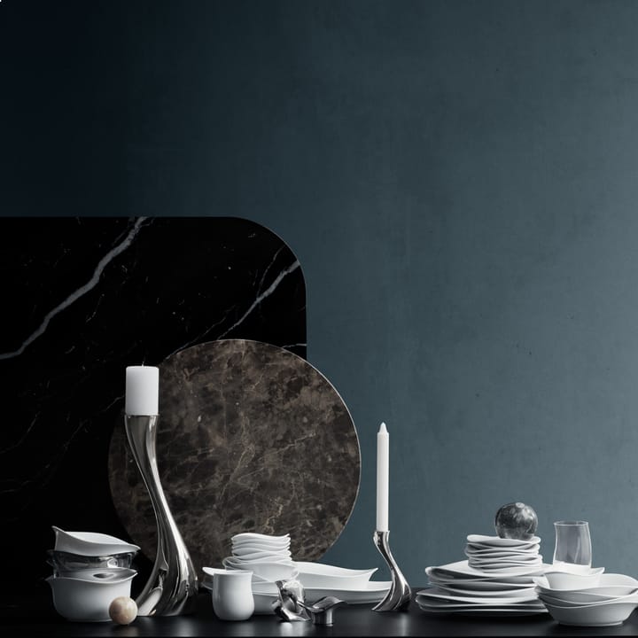 Świecznik Cobra 2-pack, stal nierdzewna Georg Jensen