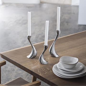 Świecznik Cobra 3-pak - stal nierdzewna - Georg Jensen