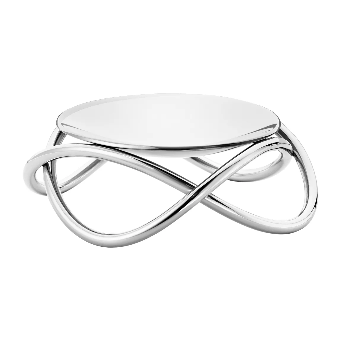 Świecznik do świecy blokowej Glow mały, Gładki Georg Jensen