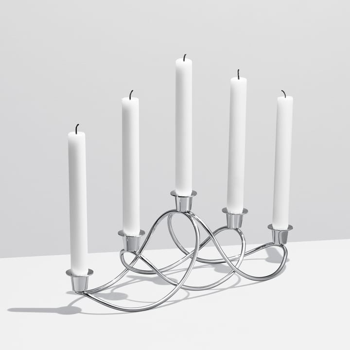 Świecznik Harmony , błyszczący Georg Jensen