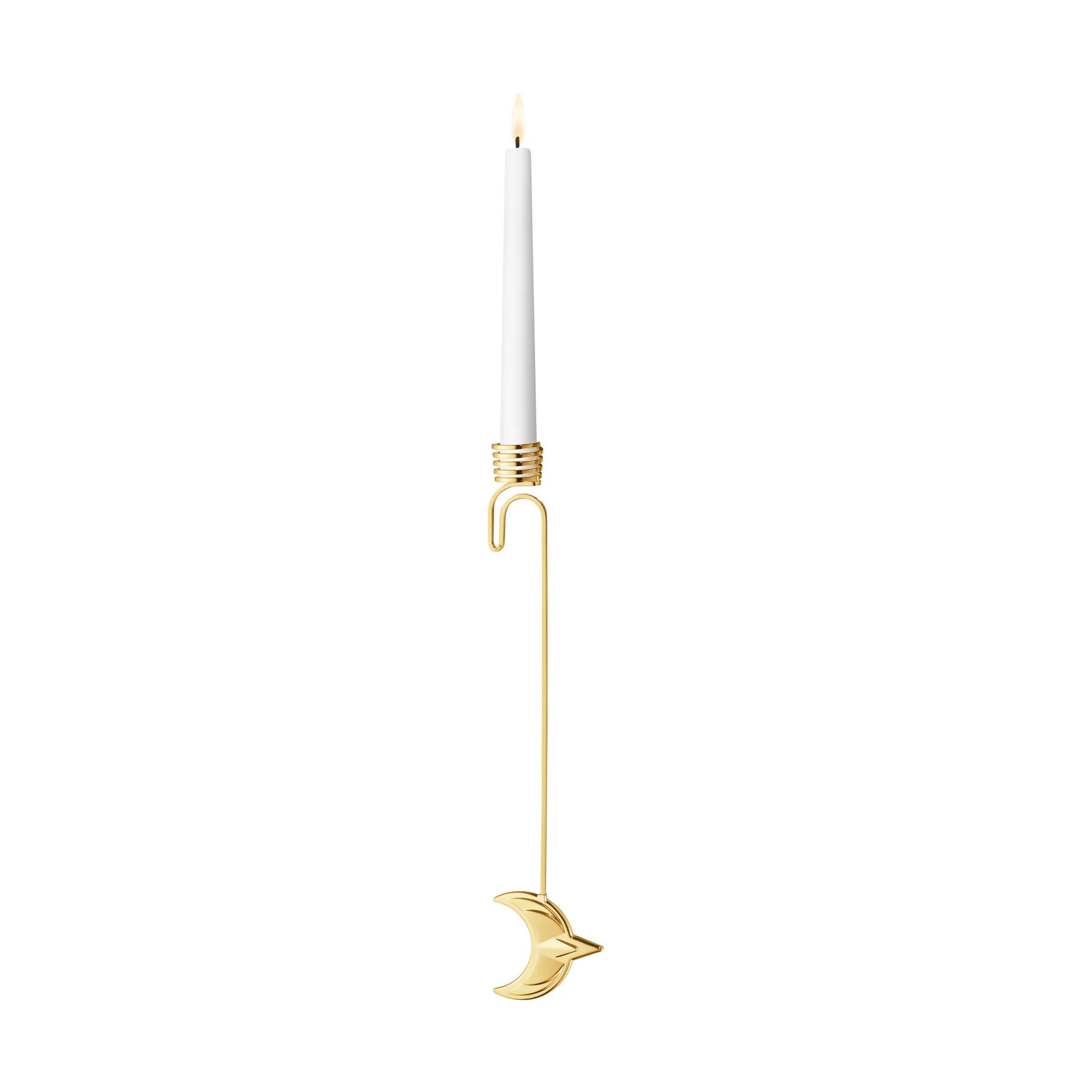 Świecznik Księżyc 2024, Pozłacany Georg Jensen