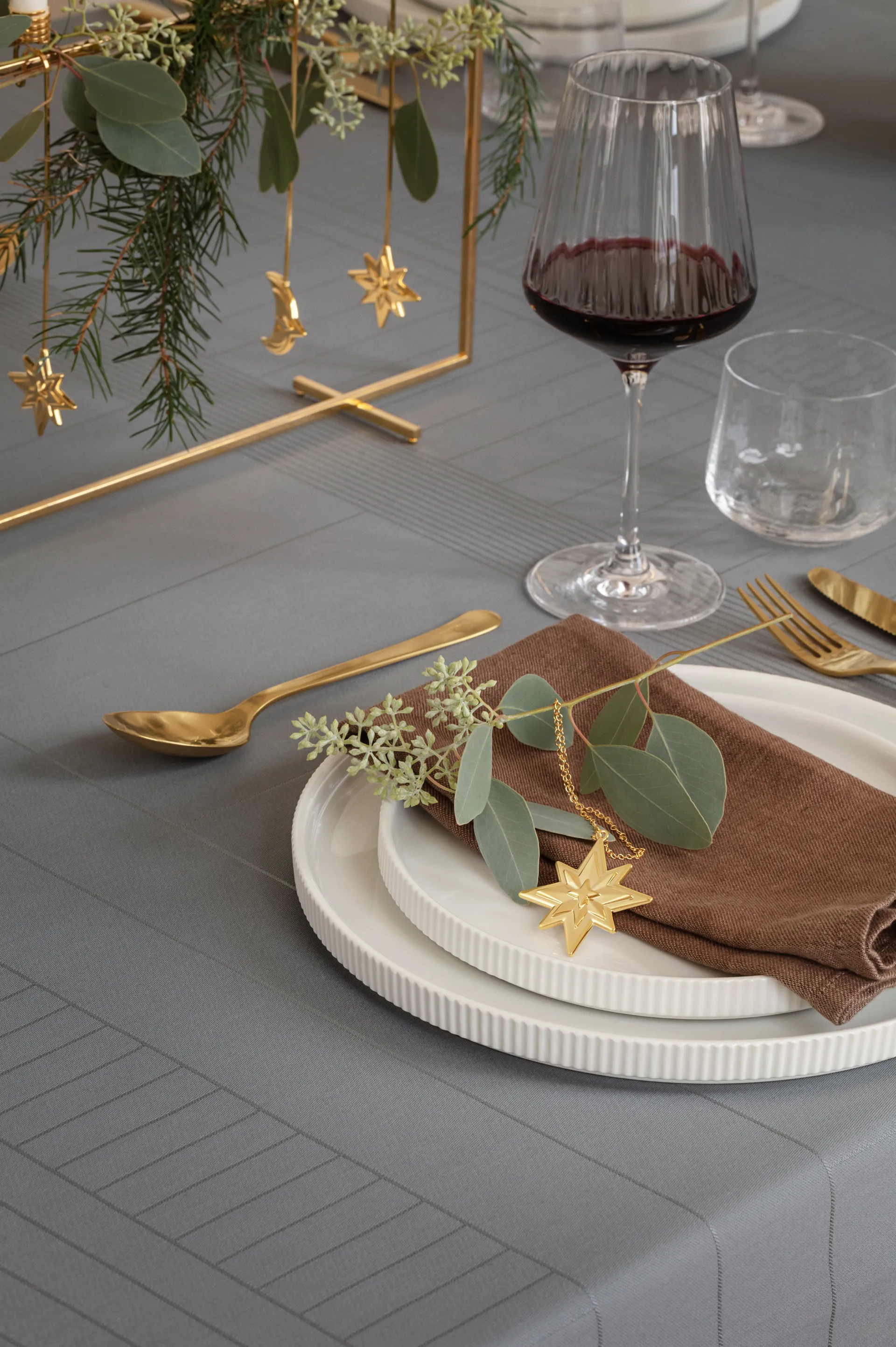 Świecznik Księżyc 2024, Pozłacany Georg Jensen