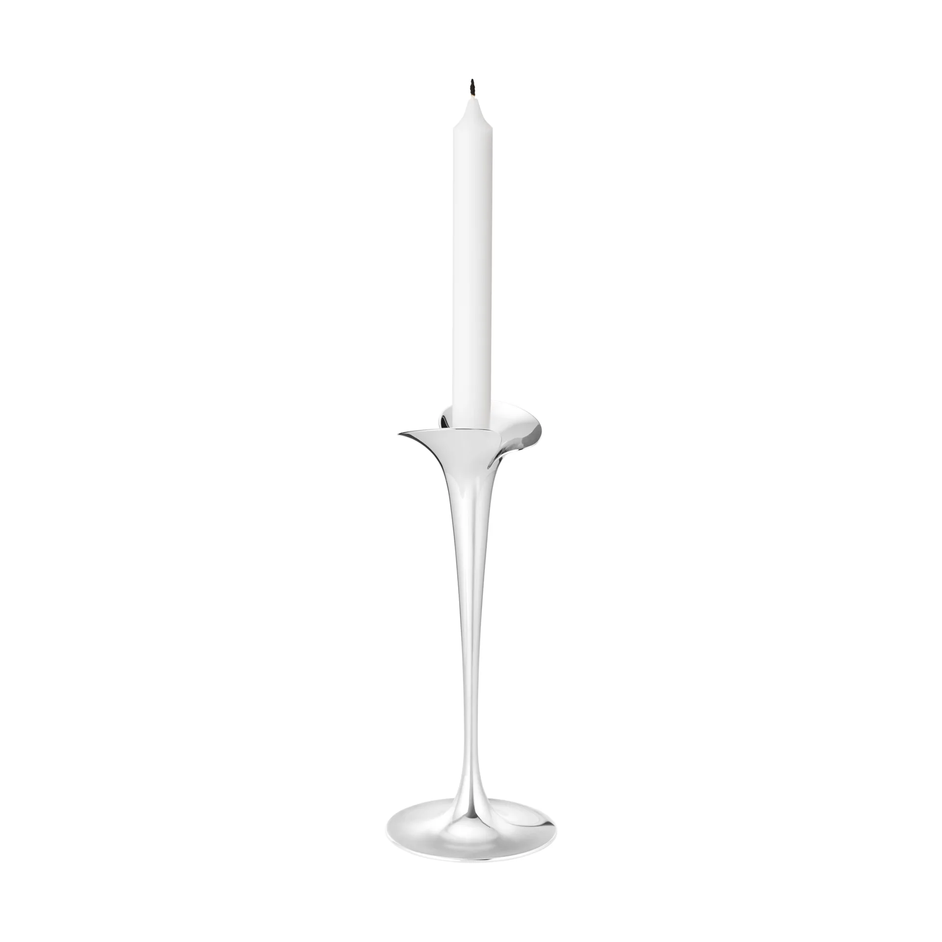 Świeczniki do świec stołowych, Stal nierdzewna, duże, 2 szt. Georg Jensen