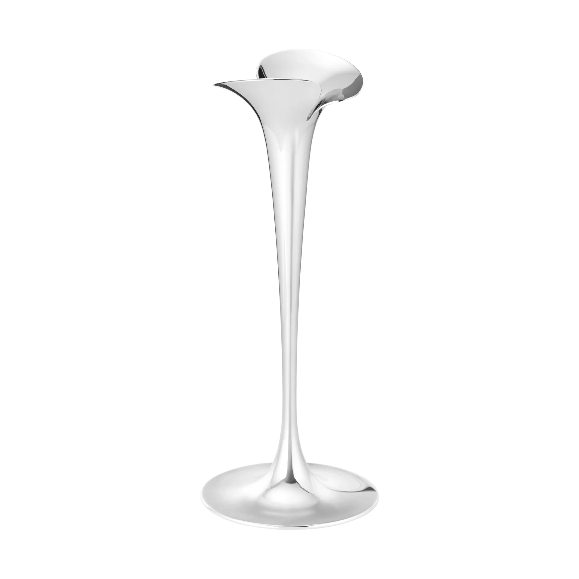 Świeczniki do świec stołowych, Stal nierdzewna, duże, 2 szt. Georg Jensen