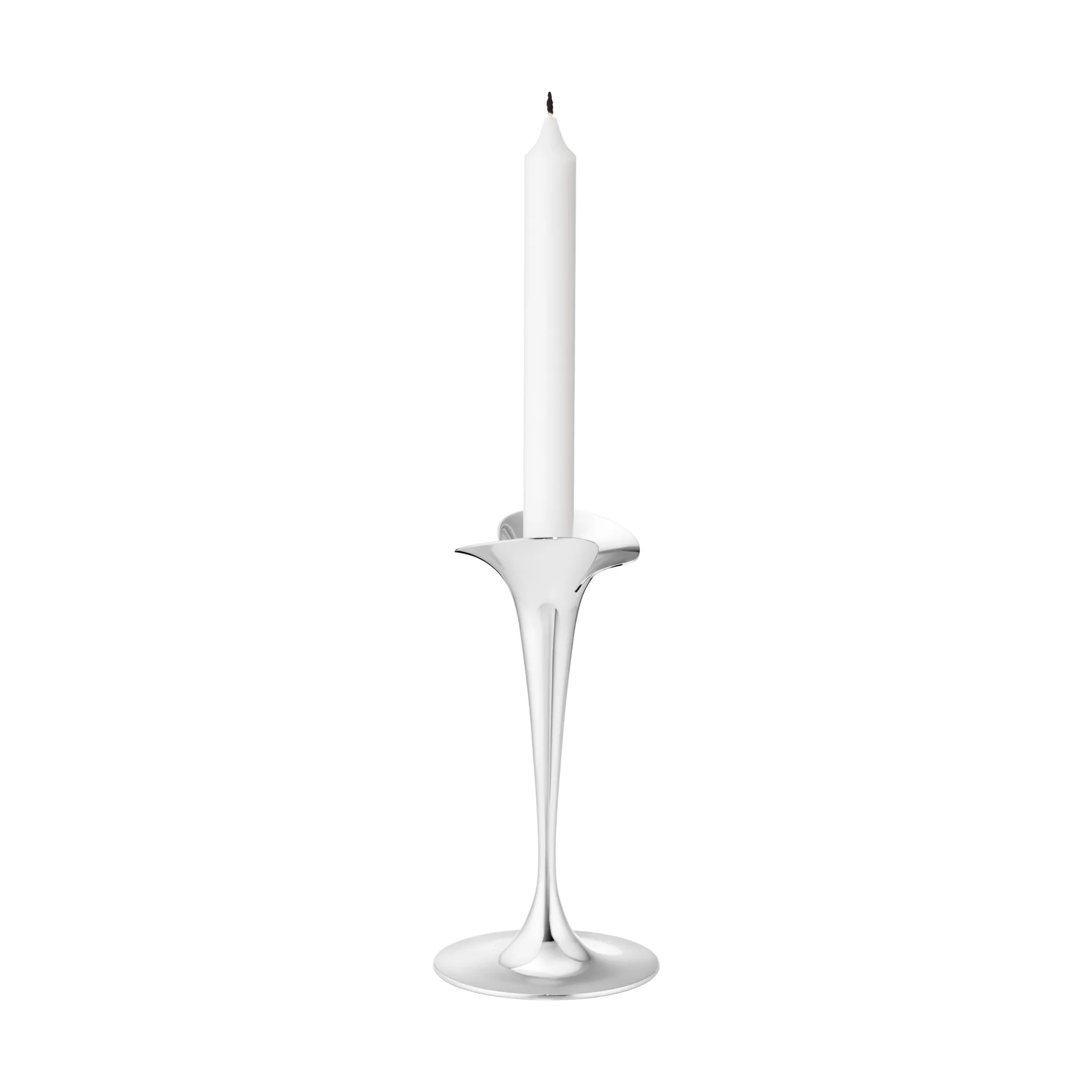 Świeczniki do świec stołowych, Stal nierdzewna, małe, 2 szt. Georg Jensen