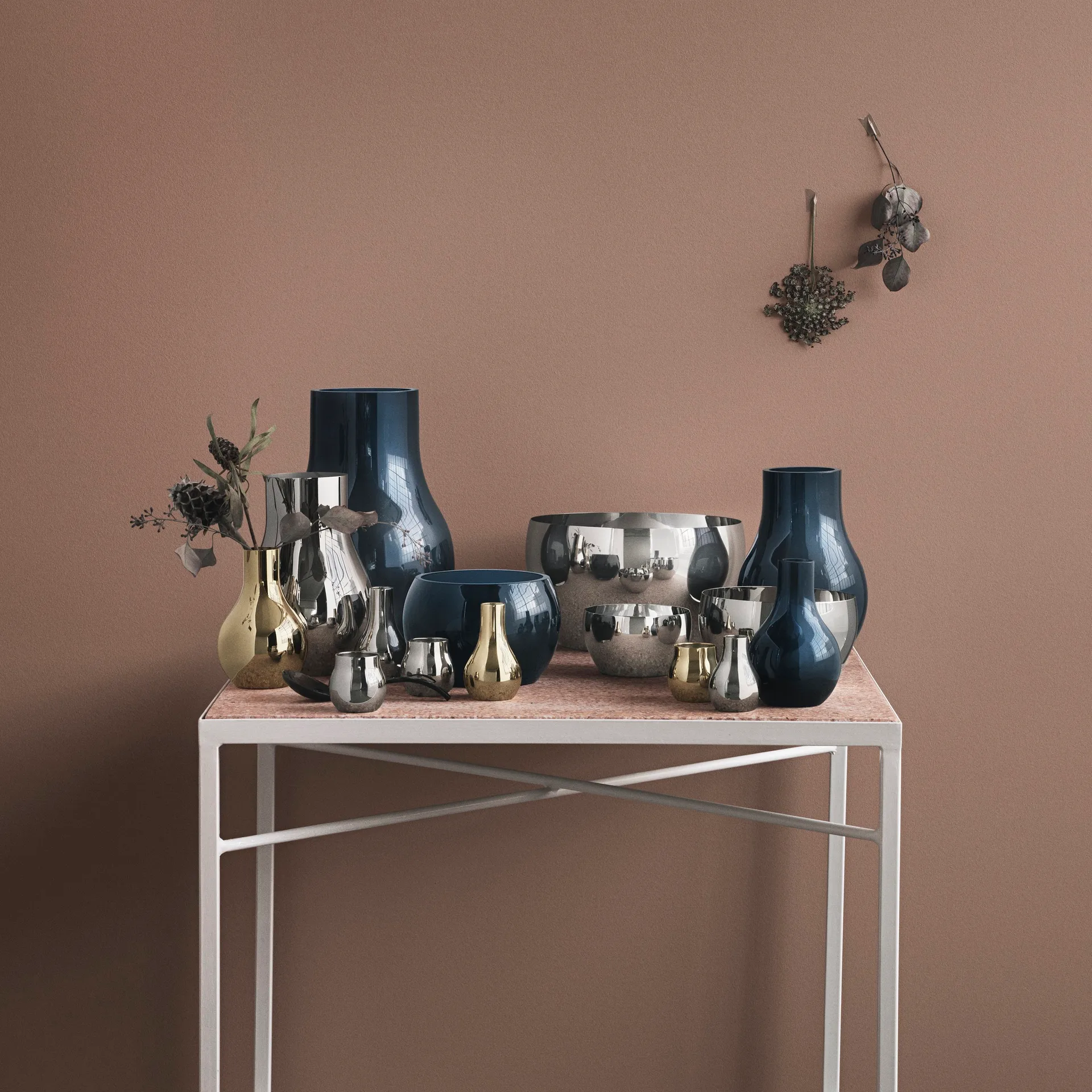 Wazon szklany niebieski Cafu, bardzo mały, 14,8 cm Georg Jensen