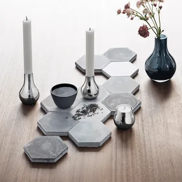 Wazon szklany niebieski Cafu - bardzo mały, 14,8 cm - Georg Jensen