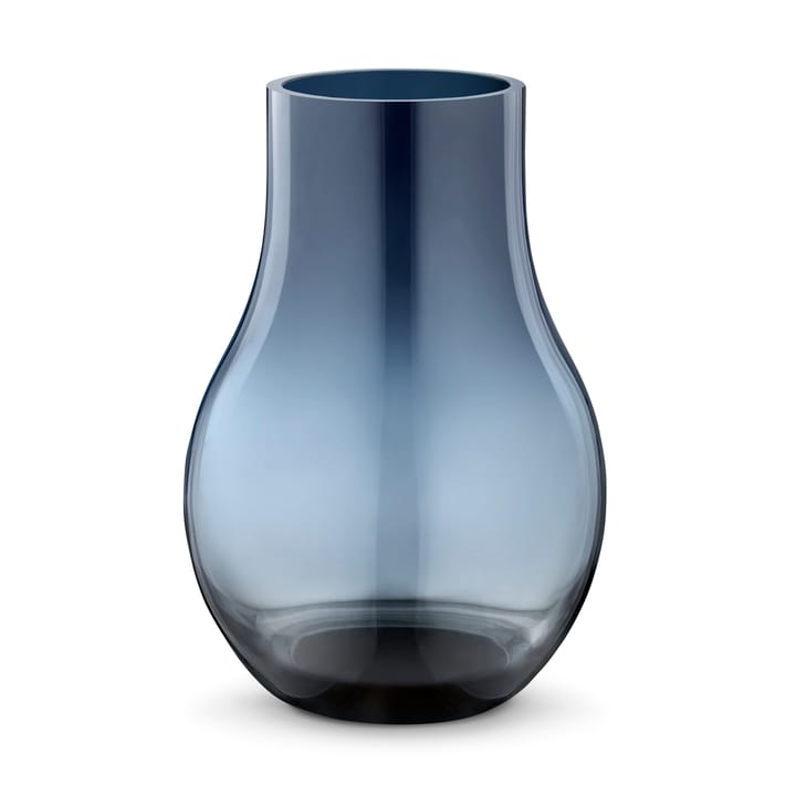 Wazon szklany niebieski Cafu - mały, 21,6 cm - Georg Jensen