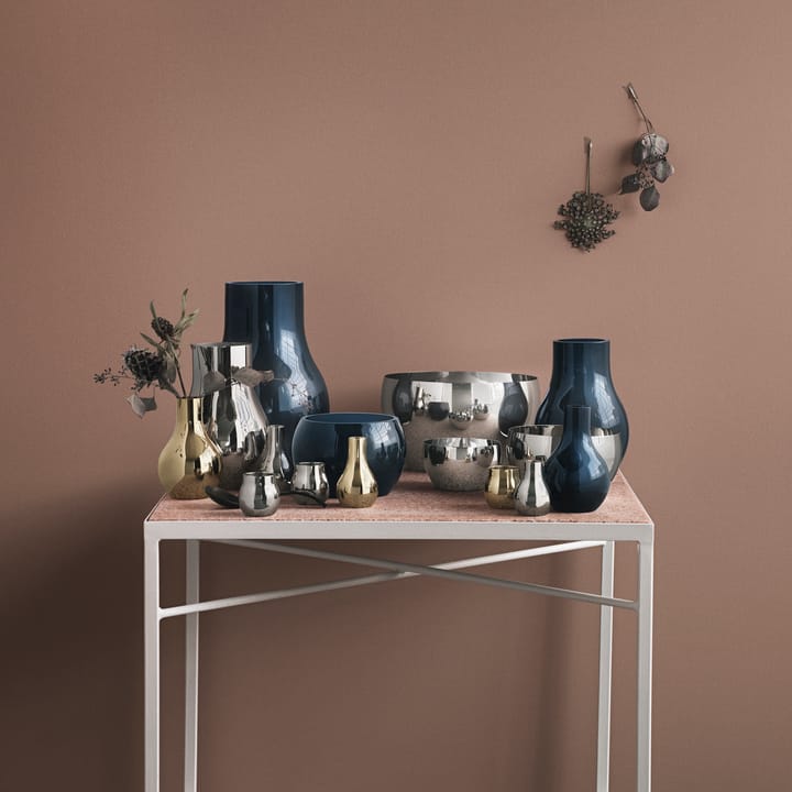 Wazon szklany niebieski Cafu, średni, 30 cm Georg Jensen