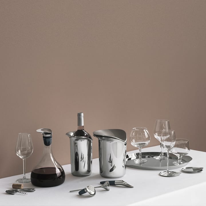 Wiaderko do lodu Wine ze szczypcami - 21 cm - Georg Jensen