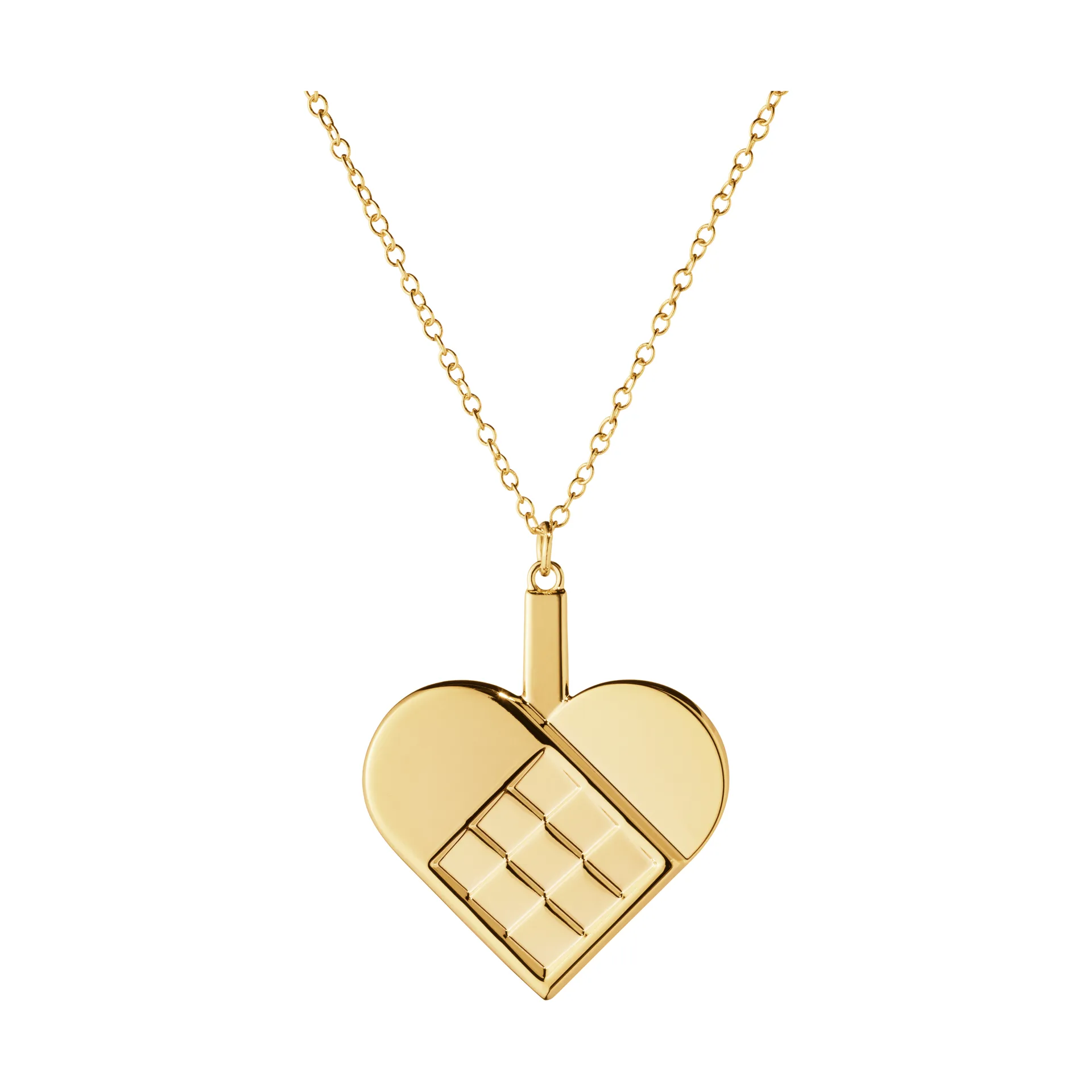 Zawieszka dekoracyjna świąteczna 2025, serce, Pozłacany stop cynku Georg Jensen