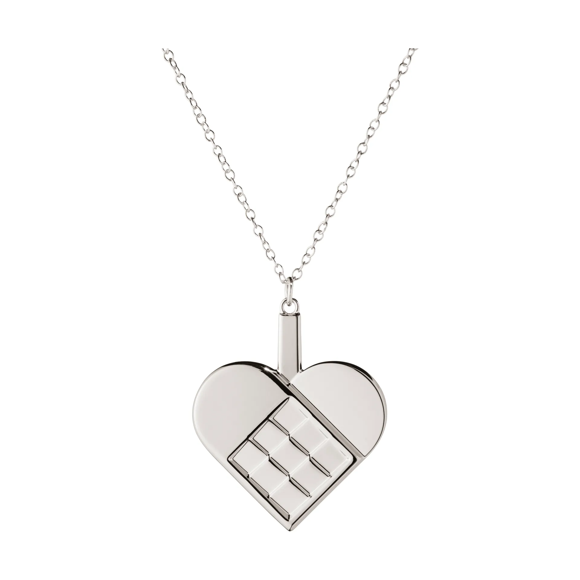 Zawieszka dekoracyjna świąteczna 2025, serce, Stop cynku pokryty palladem Georg Jensen