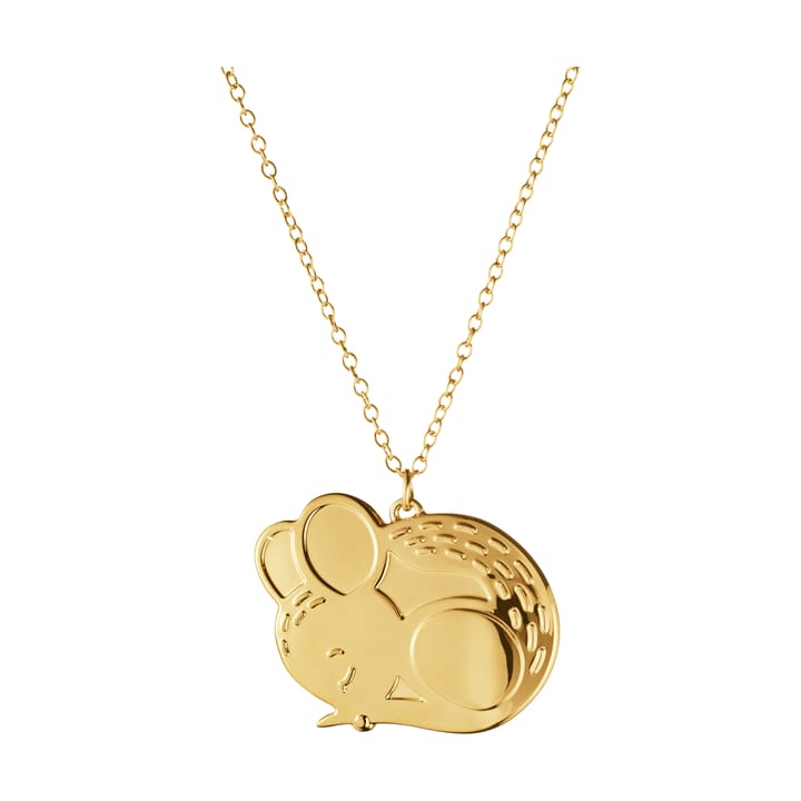 Zawieszka świąteczna 2023 mysz, Pozłacany Georg Jensen
