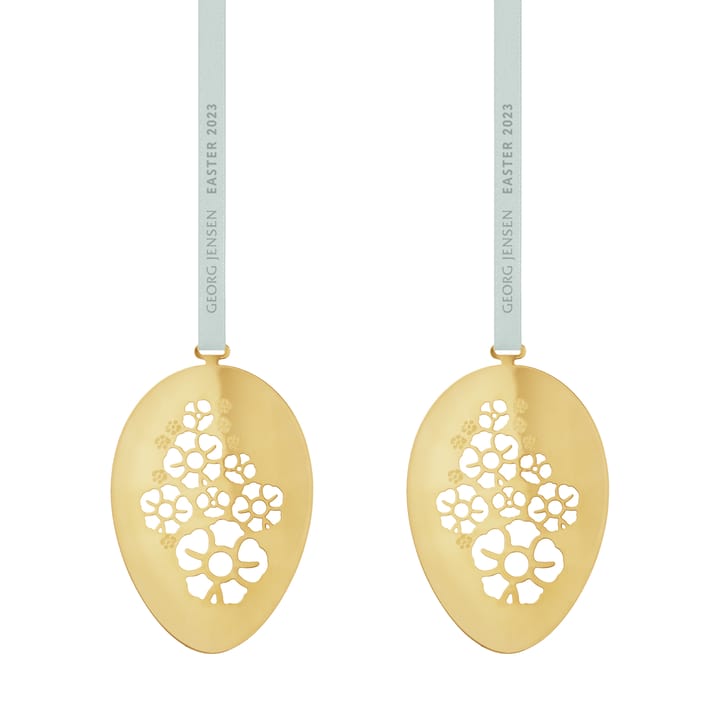 Zawieszka wielkanocna Georg Jensen 2023 2-pak, Złoty-dekoracja Georg Jensen