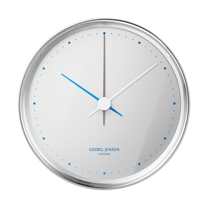 Zegar ścienny Koppel Ø10 cm - Lustrzane Echo - Georg Jensen