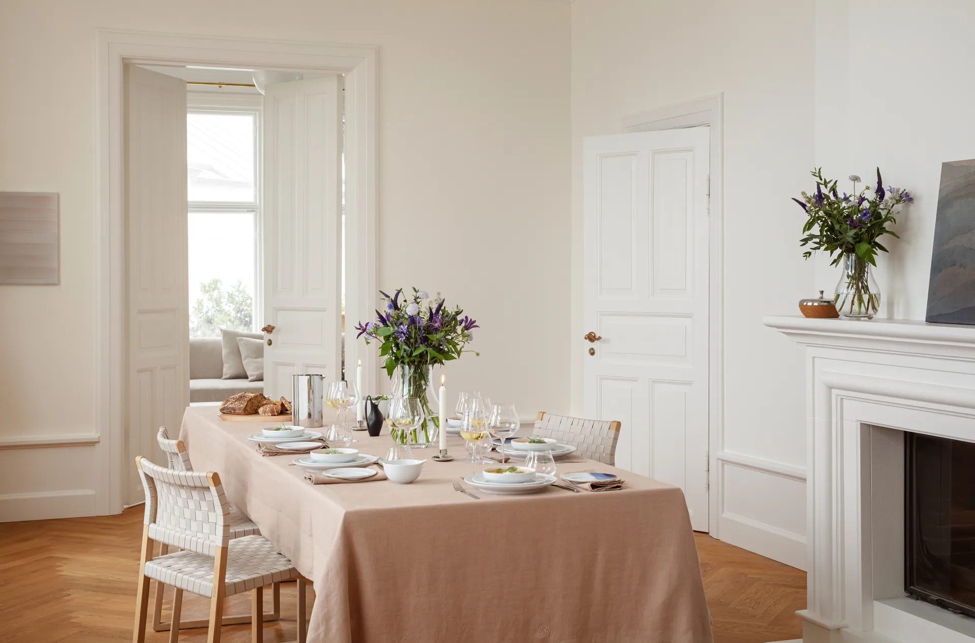 Zestaw obiadowy Koppel, Biały Georg Jensen