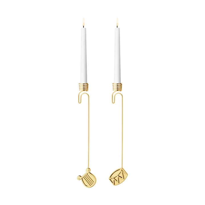 zestaw świeczników z 2026 roku - Złoto - Georg Jensen