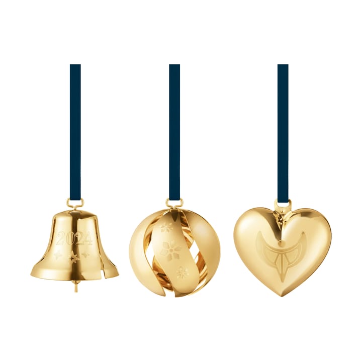 Zestaw upominkowy 2024, 3 części, Pozłacany Georg Jensen