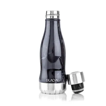 Glacial butelka na wodę 280 ml - Black marble - Glacial