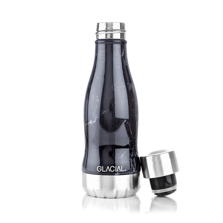 Glacial Glacial butelka na wodę 280 ml Black marble