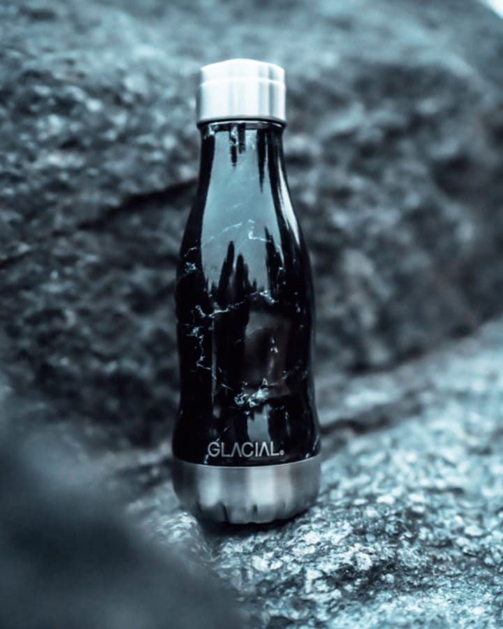 Glacial butelka na wodę 280 ml - Black marble - Glacial