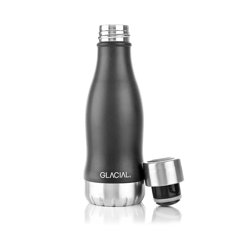 Glacial butelka na wodę 280 ml, Matte black Glacial