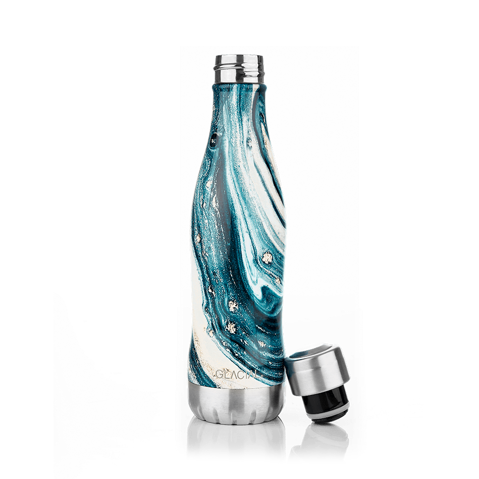 Glacial Glacial butelka na wodę 400 ml Indigo marble