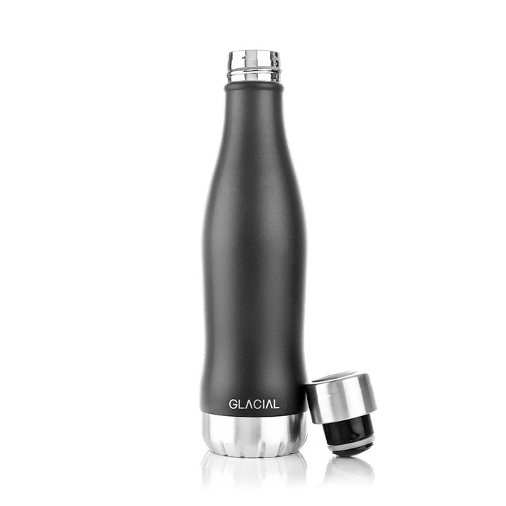 Glacial butelka na wodę 400 ml - Matte black - Glacial