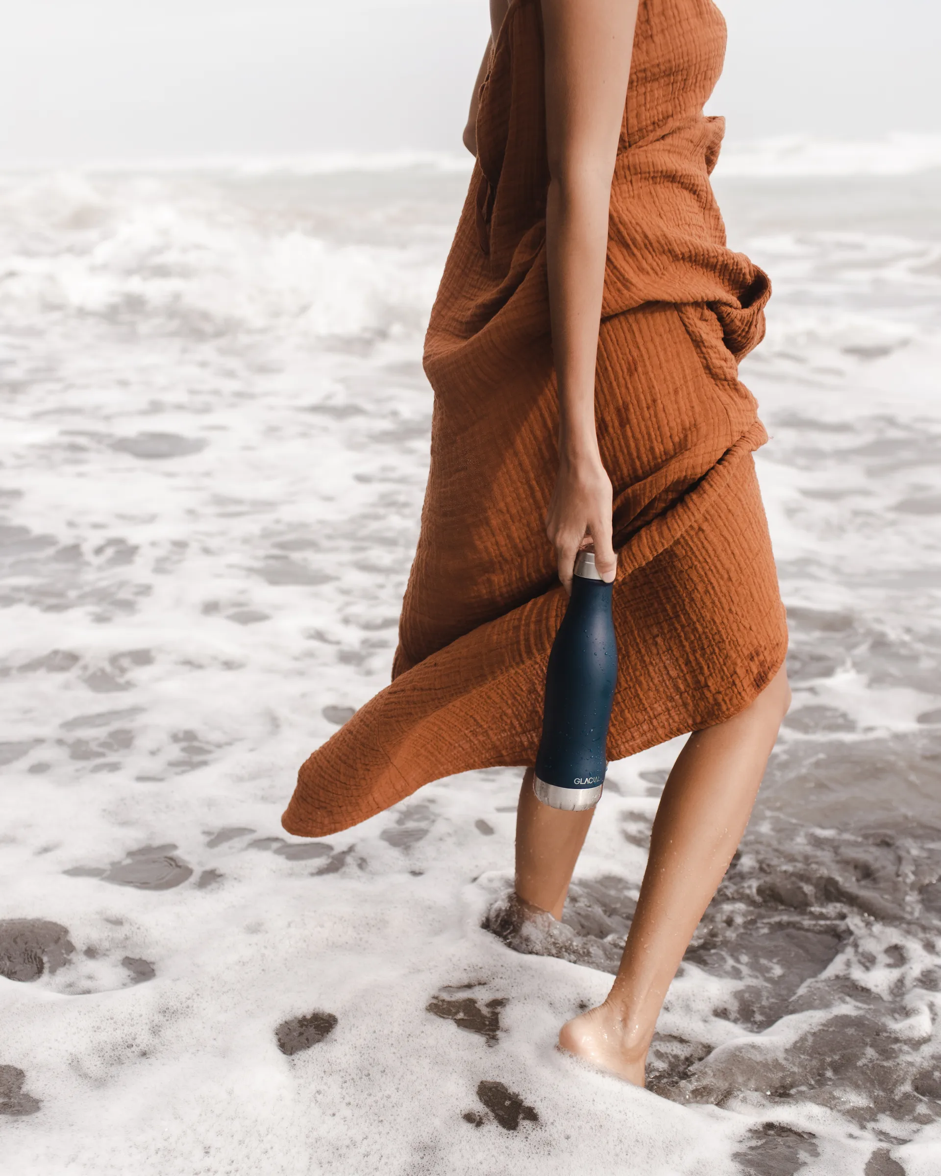 Glacial butelka na wodę 400 ml, Matte navy Glacial