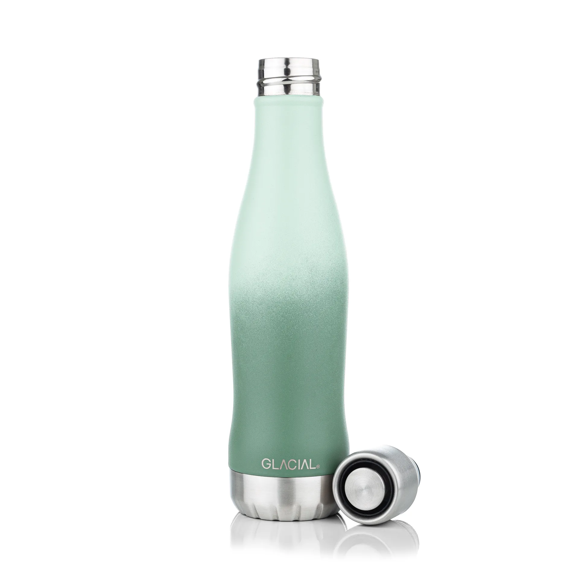 Glacial butelka na wodę active 400 ml, Green fade Glacial