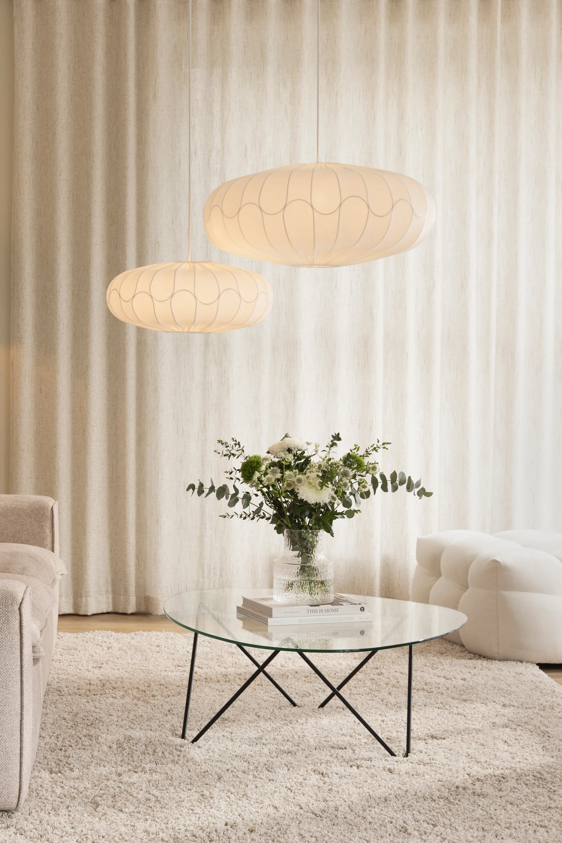 Abażur Bladverk Ø50 cm, Biały Globen Lighting