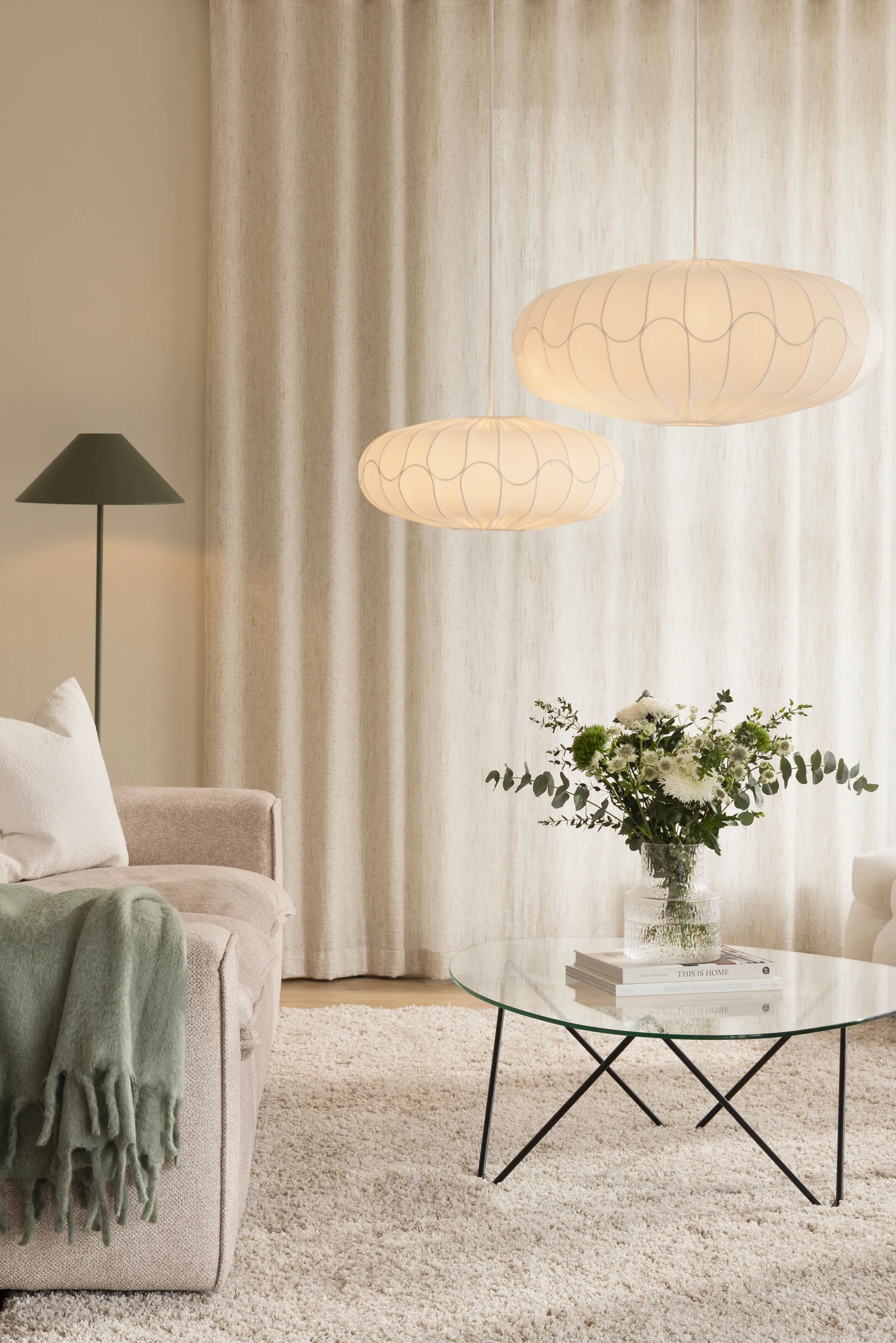 Abażur Bladverk Ø50 cm, Biały Globen Lighting