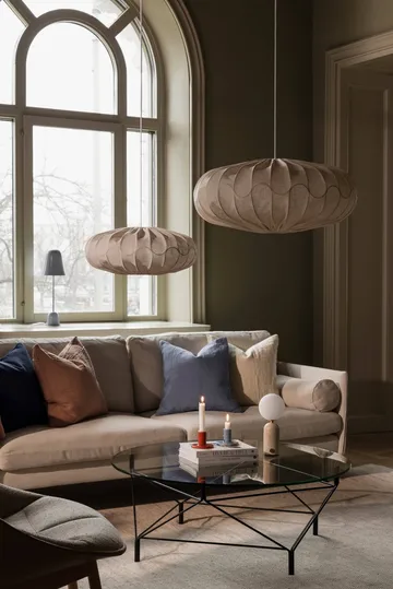 Abażur Bladverk Ø70 cm - Beżowy - Globen Lighting