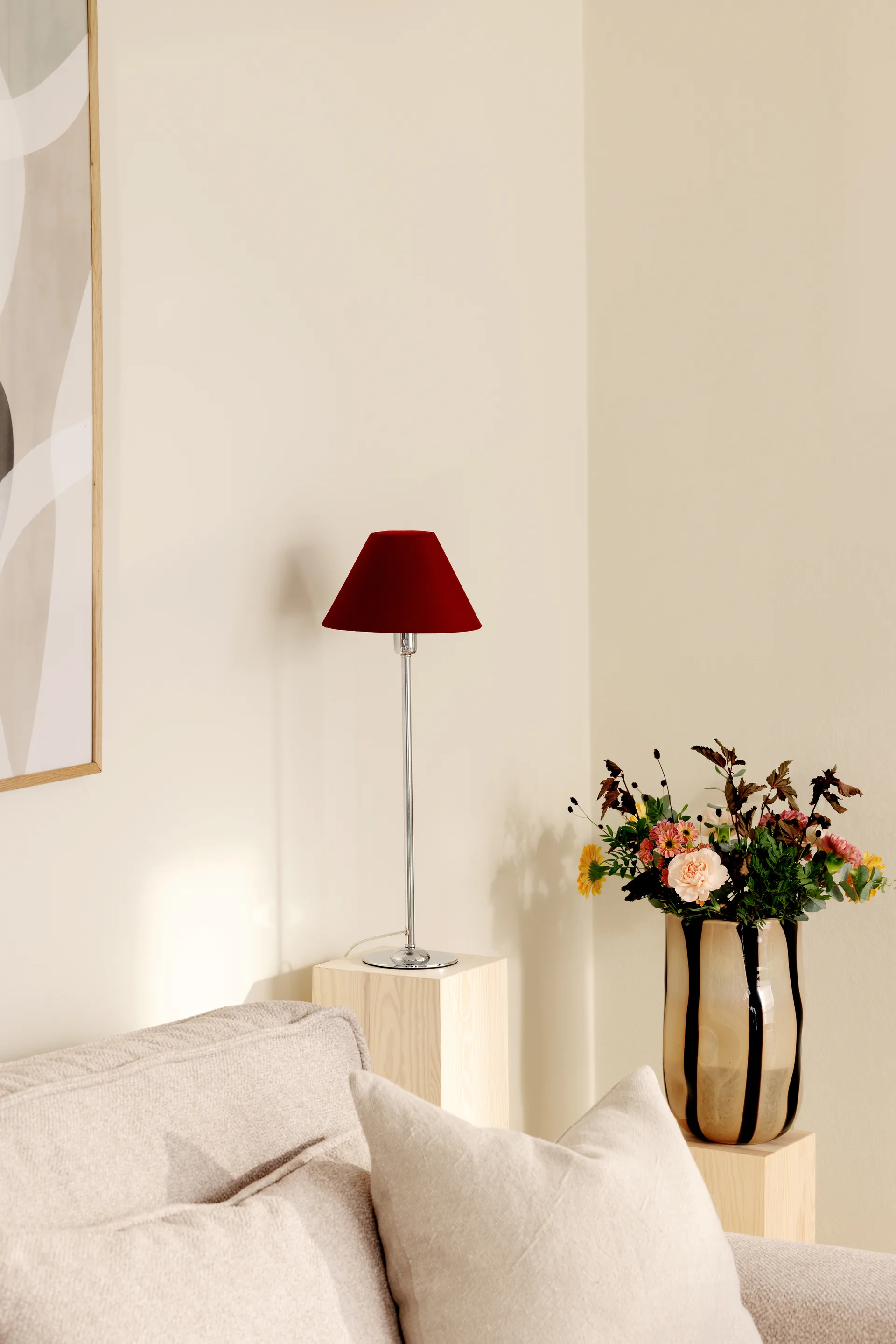 Abażur Iris 20, Bordowy Globen Lighting