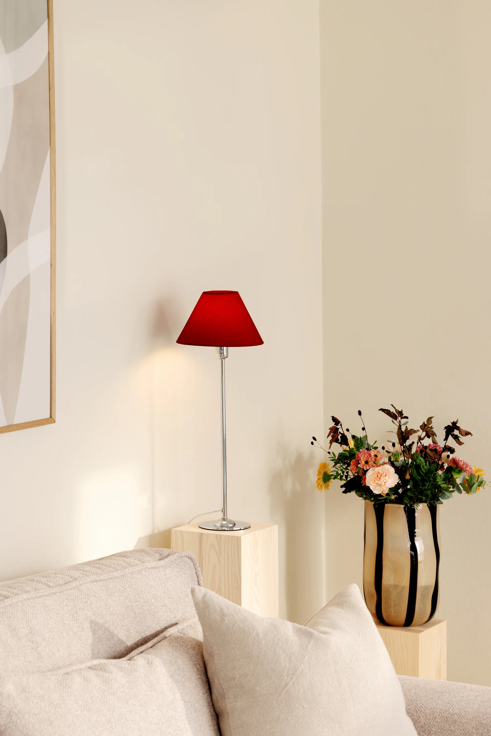 Abażur Iris 20, Bordowy Globen Lighting